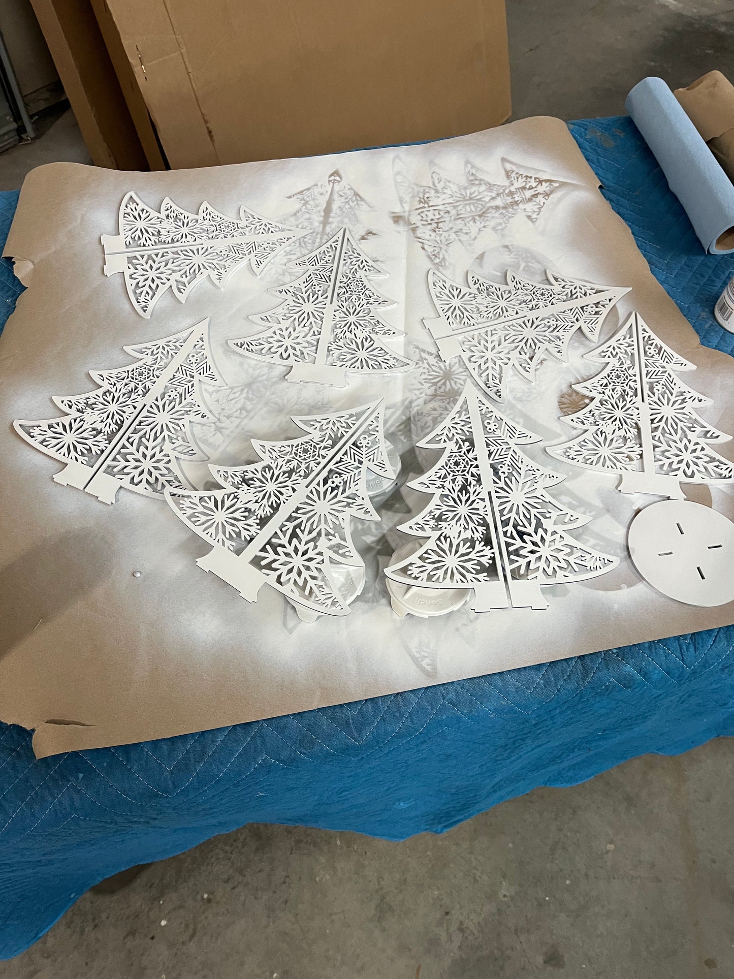 Standing Christmas tree