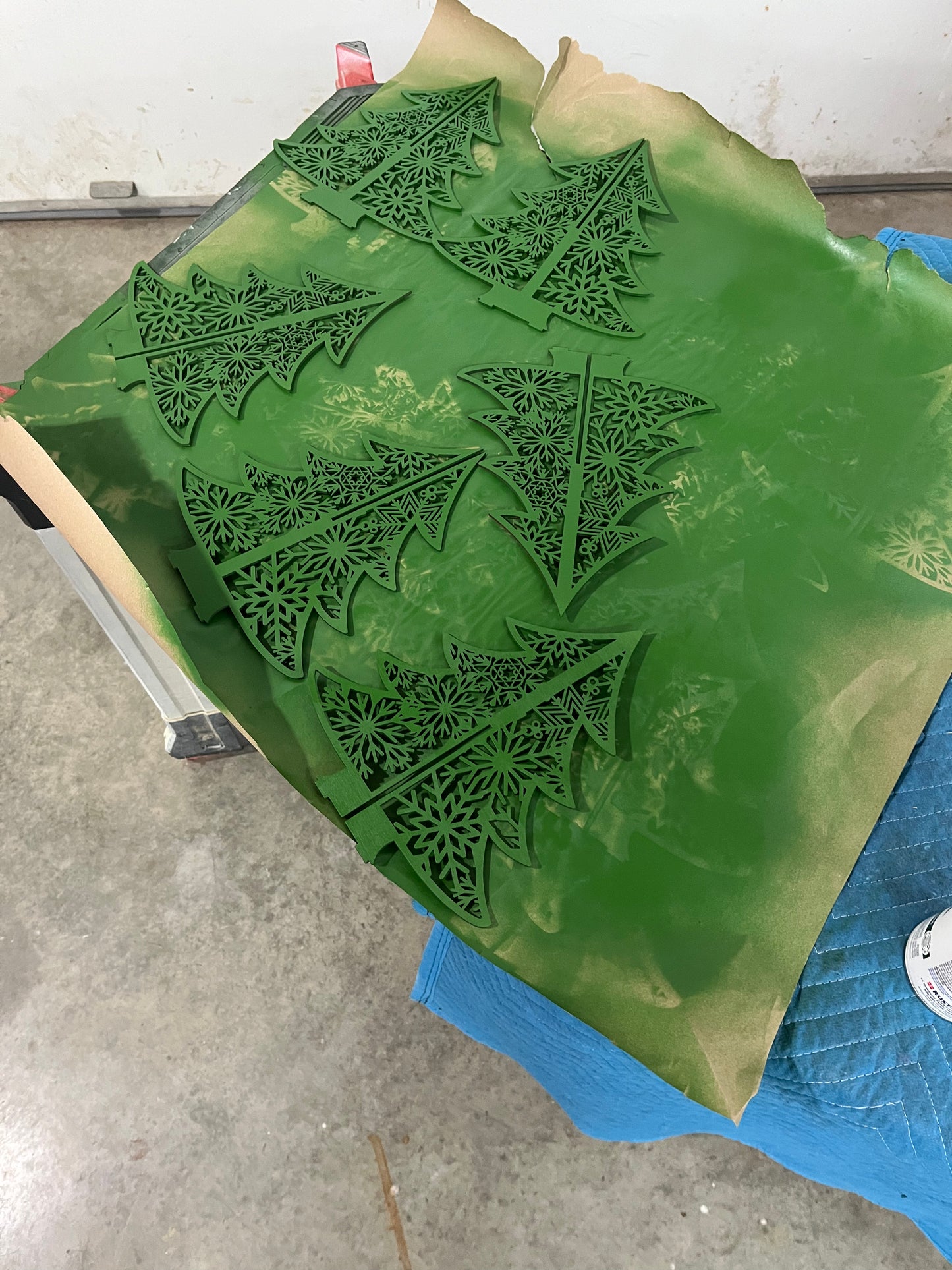 Standing Christmas tree