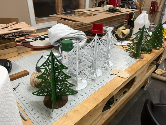 Standing Christmas tree